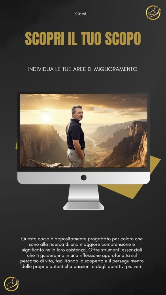 corso scopri il tuo scopo 9-16 Scopri il Tuo Scopo Occupati di Te